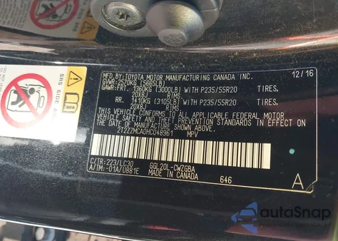 2017 Lexus Rx 350 F Sport z USA, uszkodzony, nr VIN 2T2ZZMCA0HC048961